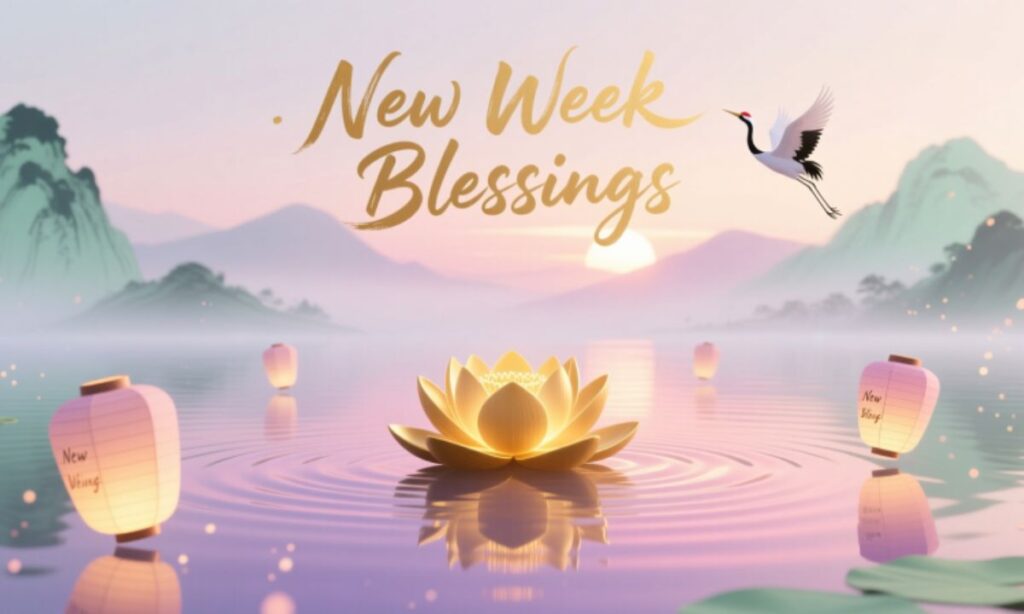 New Week Blessings Images and Visual Words
