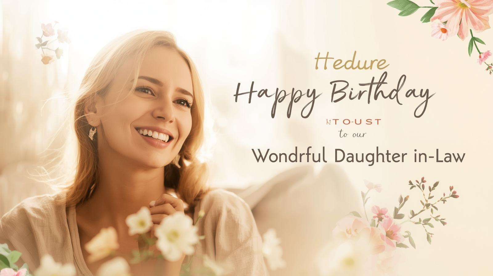 birthday wishes for daughter in law