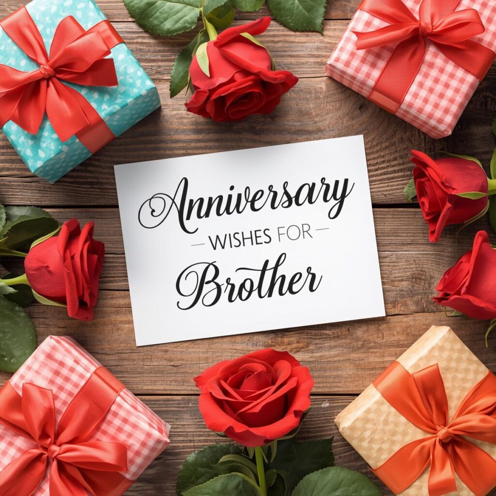 Affectionate Happy Wedding Anniversary Wishes for Brother from Sister