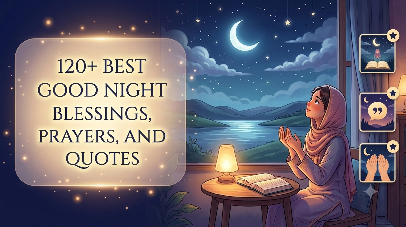 120+ Best Good Night Blessings, Prayers, and Quotes with Images