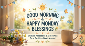 100+ Good Morning and happy Monday Blessings, Wishes, Messages & Greetings for a Positive Week Ahead